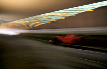 Named contemporary work « Eddie Irvine Ferrari. Monaco », Made by DOMINIQUE LEROY