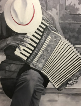 Named contemporary work « L’accordéoniste », Made by MUPEIN