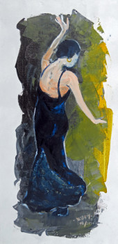 Named contemporary work « Danseuse de flamenco », Made by MICHEL HAMELIN