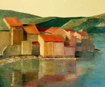 Named contemporary work « St FLORENT Corse », Made by LE GOUBEY