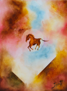 Contemporary work named « Comme un cheval », Created by JEANNET