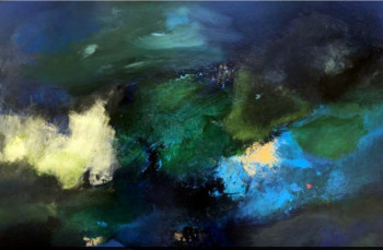 Contemporary work named « de nuit », Created by ISABELLE PETIT