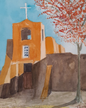 Named contemporary work « San Miguel de Santa Fé », Made by TOM P.
