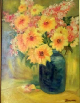 Named contemporary work « Le bouquet de Marguerites », Made by SEREN
