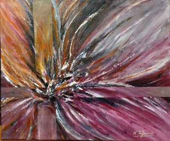 Contemporary work named « Flor en abstracto », Created by NORIART