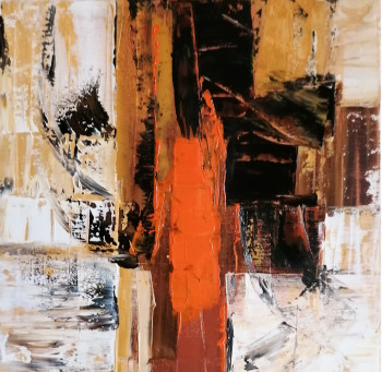 Contemporary work named « Abstrait n° 254 », Created by FELJAZZ