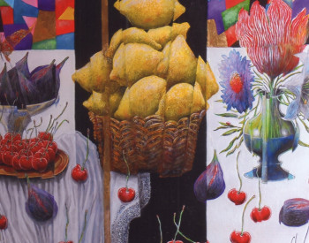 Named contemporary work « Figues, citrons et cerises », Made by CLAUDE JOUAN