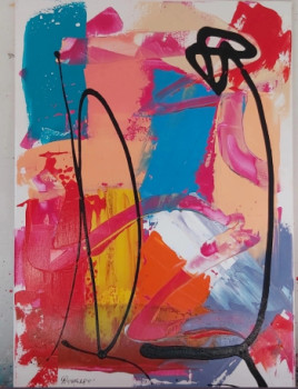 Named contemporary work « Tableau moderne abstrait 49 », Made by PATRICE PAINTING