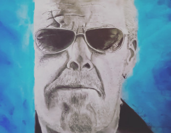 Contemporary work named « Ron Perlman », Created by JUIN