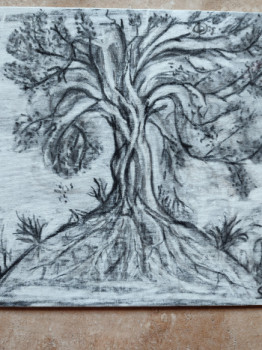 Contemporary work named « Arbre de vie », Created by SONIACOLIN