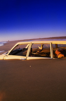 Named contemporary work « Saintes Maries de la mer. Plage sable », Made by DOMINIQUE LEROY