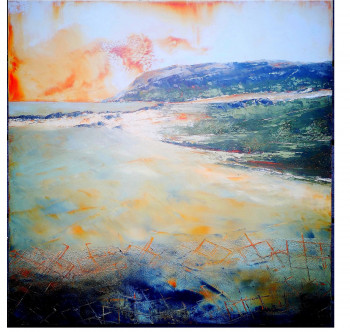 Contemporary work named « Paysage marin », Created by EVELYNE BRUNET