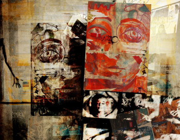 Named contemporary work « Expression,Création,Libre............. », Made by PHILIPPE BERTHIER