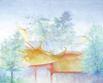 Named contemporary work « Temple bouddhiste de Xiamen », Made by MARTHE BRILMAN