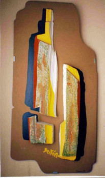Named contemporary work « CASSURE II -1971 », Made by JEAN PIERRE  BERTAINA
