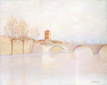 Named contemporary work « Pont sur le tibre », Made by MARTHE BRILMAN