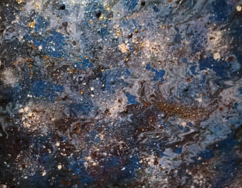 Named contemporary work « Le cosmos en lumière », Made by LINDA L'âME