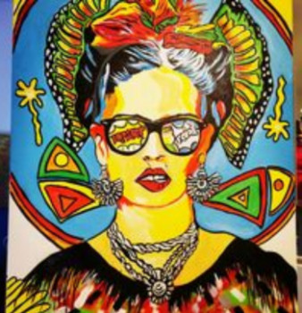 Contemporary work named « Frida Kahlo », Created by PATRICIA GAUTIER