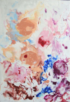 Named contemporary work « Wax flowers », Made by HéLèNE ZENATTI