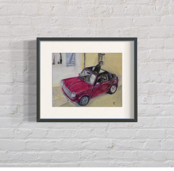 Named contemporary work « Austin Mini Cabriolet », Made by FRANçOIS RENé