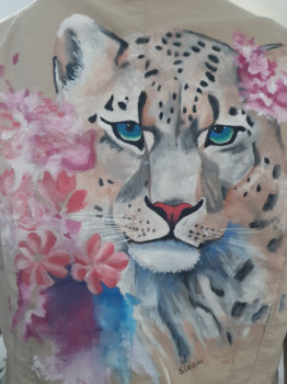 Named contemporary work « Lynx », Made by SANDRINE LOISEAU