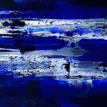 Named contemporary work « The blue of your soul », Made by FAITH