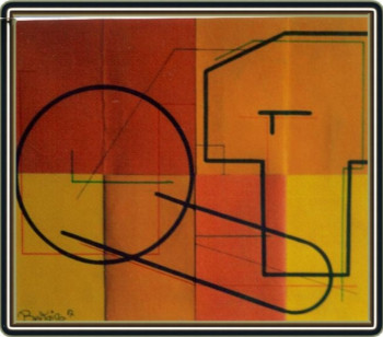 Contemporary work named « Variation graphique 1 - 1987 », Created by JEAN PIERRE  BERTAINA