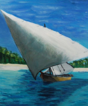 Named contemporary work « Les Caraibes », Made by AMIRA