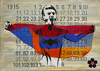 Contemporary work named « Le cri: le génocide arménien », Created by GHIS