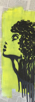 Contemporary work named « Une femme noire », Created by GHIS