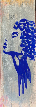 Contemporary work named « Une femme bleue », Created by GHIS