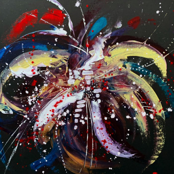 Contemporary work named « Feu d’artifice », Created by ROCHE