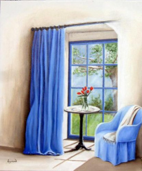 Named contemporary work « la chambre bleue », Made by LYSAND