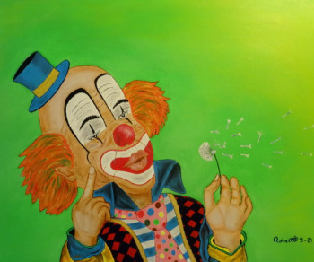 Contemporary work named « le clown champêtre », Created by ROBERT