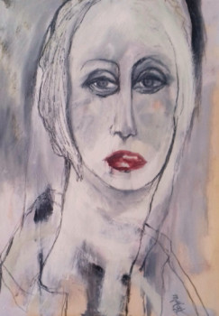 Named contemporary work « Portrait », Made by FLORENCE MOULINET