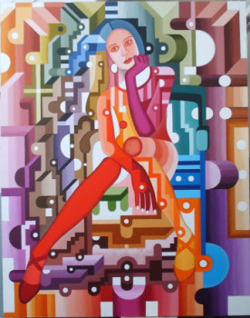 Named contemporary work « UNE FEMME », Made by LEVON VARDANYAN