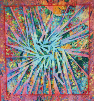 Named contemporary work « Cristaux de fleurs », Made by DELAGE