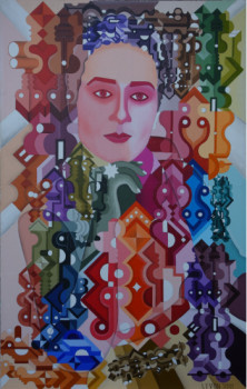 Named contemporary work « GRETA », Made by LEVON VARDANYAN