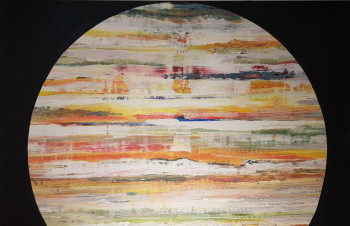 Contemporary work named « Symphonie colorée », Created by LOO'ISE