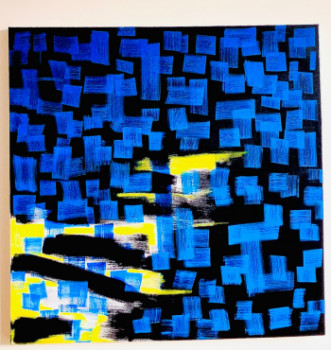 Contemporary work named « MIDNIGHT BLUE », Created by JAG