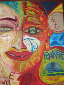 Named contemporary work « Que fais-tu de ta planète », Made by MHBD