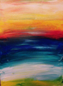 Named contemporary work « COUCHER DE SOLEIL ANGLET », Made by VIRGINIE ALOS