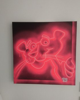 Contemporary work named « PinkPanther », Created by MAXENCE MILLOT