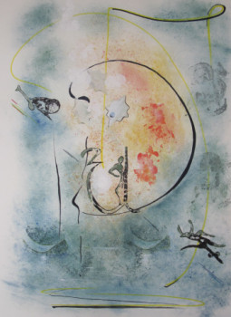 Contemporary work named « Danse au clair de lune », Created by AGNES
