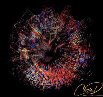 Contemporary work named « Firework », Created by CHRIS D.