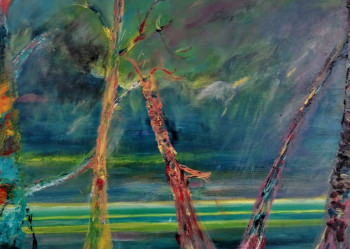 Named contemporary work « arbres », Made by BDUM