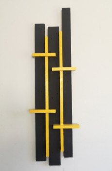 Contemporary work named « S3-JAUNE », Created by ERVé