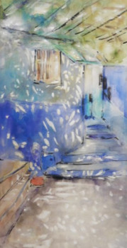 Contemporary work named « PETITE RUELLE à CHEFCHOUEN ( MAROC ° », Created by MARLEEN MELENS