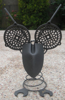 Contemporary work named « HIBOU », Created by DOMINIQUE VELLERET