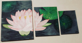 Named contemporary work « Lotus », Made by CESS